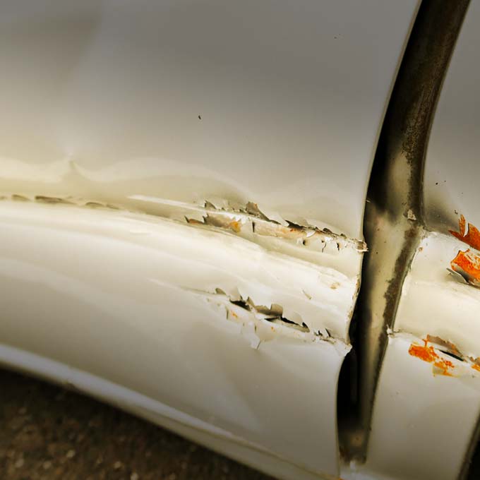 ボディの激しい傷、塗装のサビ、ハゲの画像